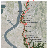 Plan de situation du fil vert des parcs